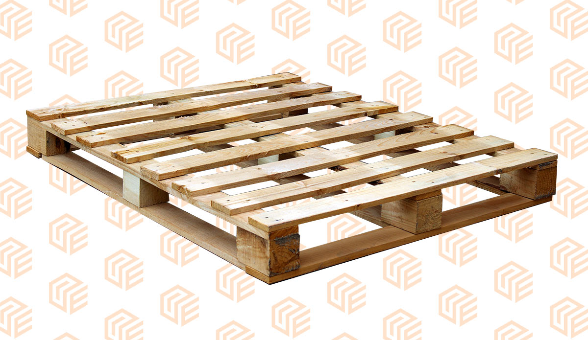 Tarima de madera de tacón completa
